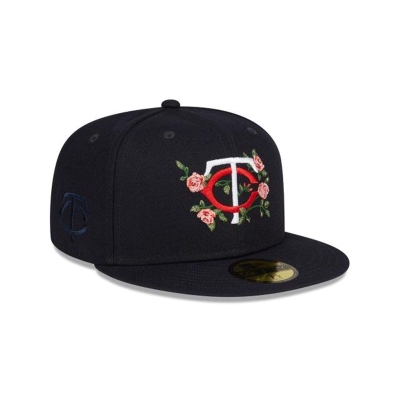 Sapca New Era Minnesota Twins MLB Bloom 59FIFTY Fitted - Albastri